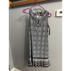 White House Black Market Dress Women's Size Medium Sleeveless V-Neck